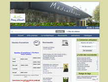 Tablet Screenshot of mediatheque.mairie-bourgdoisans.fr
